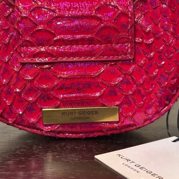 Kurt Geiger Micro Chelsea Hobo Bag Fuchsia - Picture 5 of 11